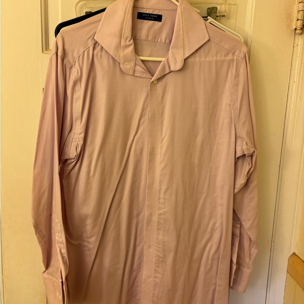 Cole Haan Men's Soft Pink Dress Shirt